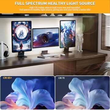 PAUTIX 5V USB LED Strip Light 6.56ft/2m, 640LEDs 1200lm Dimmable COB LED Strip 6000K Daylight White CRI85+ USB Powered Backlight for Sewing Machine,Mirror, Cabinet, Wardrobe, DIY Lighting Project