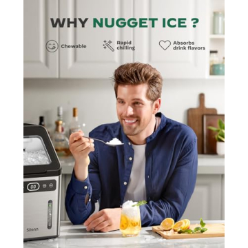 Silonn Nugget Ice Maker with Easy Self-Cleaning