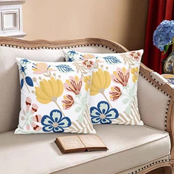 Pilmandu Embroidered Decorative Pillow Covers Set of 2
