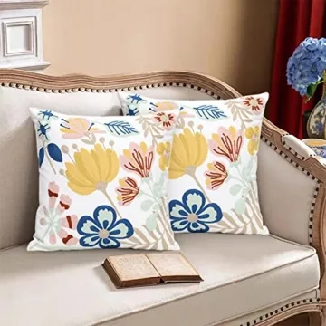 Pilmandu Embroidered Decorative Pillow Covers Set of 2