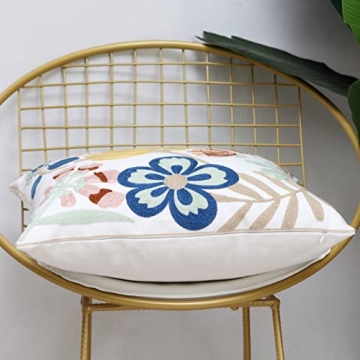 Pilmandu Embroidered Decorative Pillow Covers Set of 2