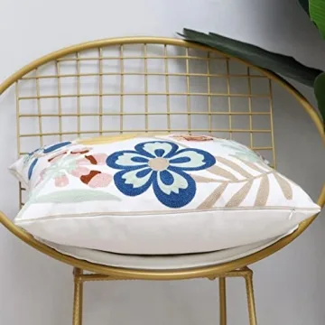 Pilmandu Embroidered Decorative Pillow Covers Set of 2