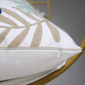 Pilmandu Embroidered Decorative Pillow Covers Set of 2