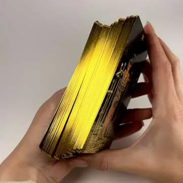 Tarot Cards, 78 Tarot Deck, Original Tarot Cards for Beginners and Experts with Guide Book and Gift Bag, Fortune Telling Game, Divination Tools for All Skill Levels, Black.