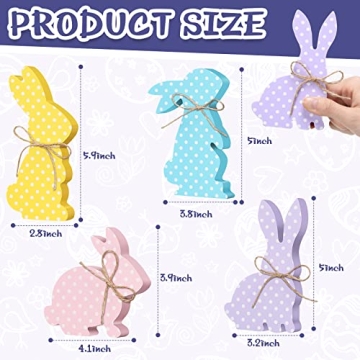 Adorable Wooden Bunny Decorations for Easter