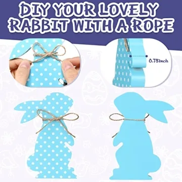 Adorable Wooden Bunny Decorations for Easter