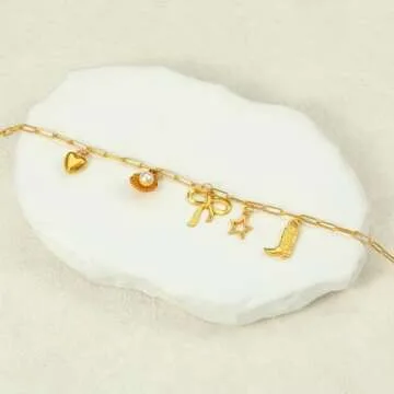 Choistily Charm Necklace Dainty Gold Beach Jewelry for Women Trendy Summer Outfits Women Gold Bow Sea Shell Pendant Necklace Preppy Stuff Summer Jewelry for Women