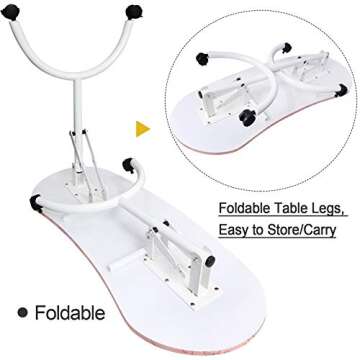 Kalolary Portable Manicure Table for Nail Professionals