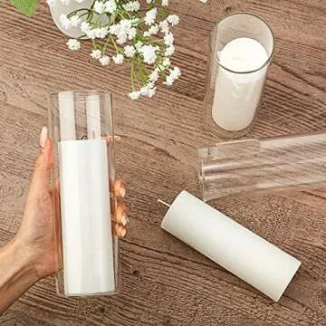 Didaey 18 Set Candle Holders & Pillars for Home Decor