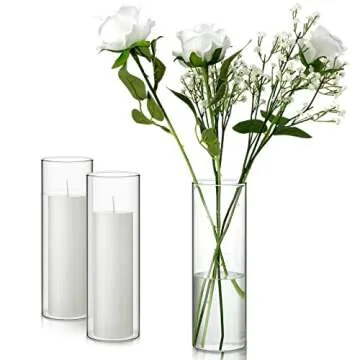 Didaey 18 Set Candle Holders & Pillars for Home Decor