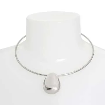 Robert Lee Morris Soho Womens Dome Pendant Wire Necklace