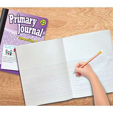 Better Office Products Primary Journal, Hardcover, 4 New Fun Colors, Primary Composition Book Notebo...
