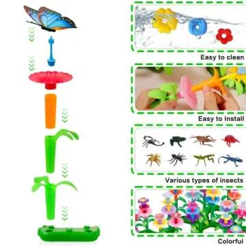 156 PCS Flower Garden Building Set for Toddlers