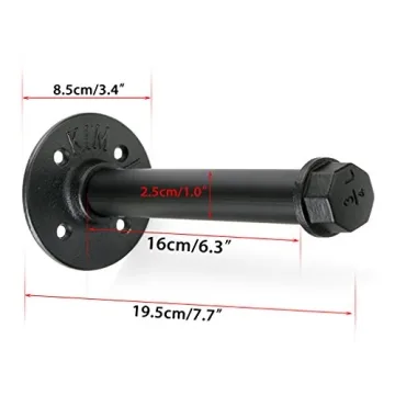 Sumnacon Heavy Duty Industrial Pipe Clothes Bar Rack