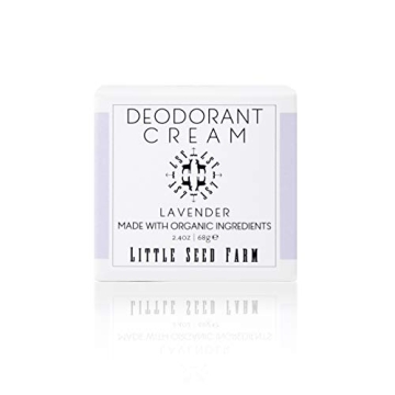 Little Seed Farm All Natural Deodorant Cream for Men & Women - 2.4 Ounce Lavender