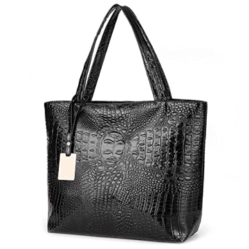 Women's Crocodile Large Tote Handbag Sale