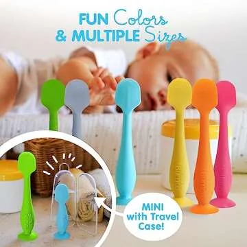 Bumco Diaper Cream Spatula (2-Pack) - BPA-Free Diaper Bag Essentials, Soft & Flexible Butt Spatula Baby, Mom-Invented Butt Paste Spatula, Diaper Cream Applicator, Bumco Baby Bum Brush, Diaper Spatula