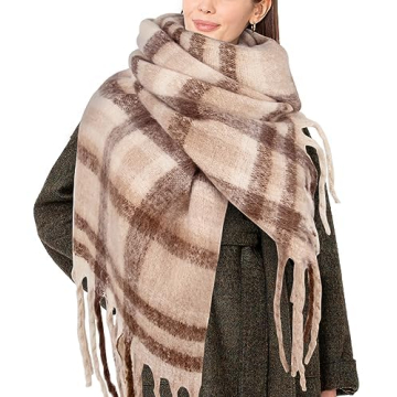 BLATIAL Women's Thick Warm Soft Colorful Scarf