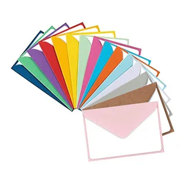 Colorful Envelopes and Blank Cards - 105 Pack