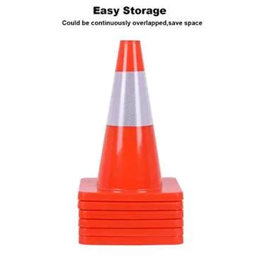 Reliancer 6PCS 18" Traffic Cones - Safety & Visibility Redefined