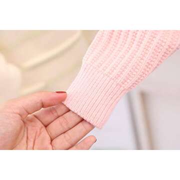 Moonnut Girls Cardigan Sweaters Floral Embroidered Knitted Outwear for 1-5 Years