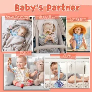 Babygoal Floral Pacifier Clips - Safe & Stylish Pacifier Holders