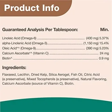 NaturVet Skin and Coat Omega Supplement for Pets 14oz