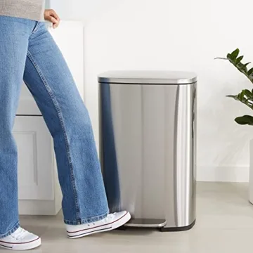 Stylish 50L Soft-Close Trash Can for Home or Office
