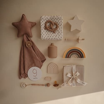 Mushie Silicone Baby Teether Toy in Cute Pretzel Design