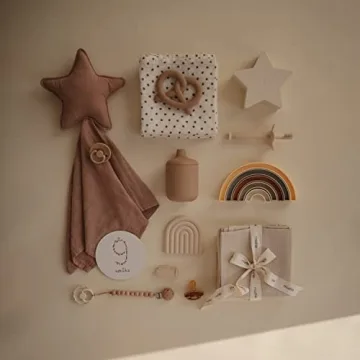 Mushie Silicone Baby Teether Toy in Cute Pretzel Design