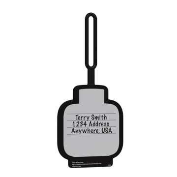 Lego Girl Face Silicone Luggage Tag for Fun Travel