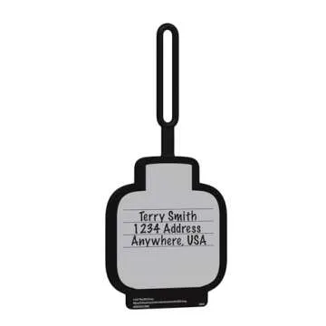 Lego Girl Face Silicone Luggage Tag for Fun Travel