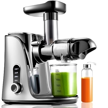 AMZCHEF Slow Masticating Juicer - 2 Speed Modes & Quiet Motor