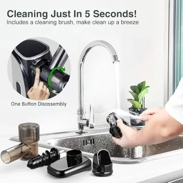 AMZCHEF Slow Masticating Juicer - 2 Speed Modes & Quiet Motor