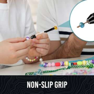 CRAFT911 Pin Vise Hand Drill Manual - Jewelry Drill w/Micro Drill Bits (0.8mm-2.5mm) - Rotary Craft Drill for Jewelry Making, Resin, Wood, Plastic, Miniature, Beads, Clay Etc