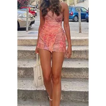 Leyajedol Y2k 2 Piece Skirt Set for Women