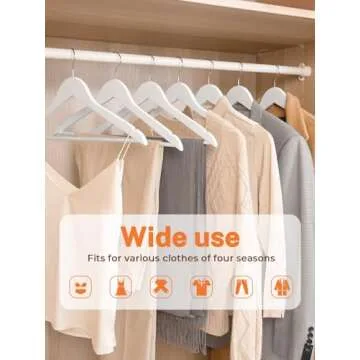 HOUSE DAY Premium Wooden Hangers 20 Pack Coat Hangers Wood Clothes Hangers Smooth Finish Wood Hangers for Closet Heavy Duty Suit Hangers for Clothes, Jacket, Shirt, Tank Top, Dress - Walnut