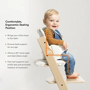 Tripp Trapp High Chair with Cushion and Stokke Tray - Natural