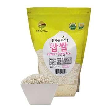 McCabe Organic Sweet Rice - Organic Glutinous Sweet Rice | Gluten Free & GMO-Free Organic Sticky Ric...