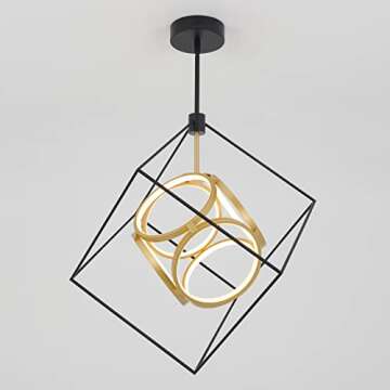 Artika Luxury Pendant Light with Gold Accent and LED