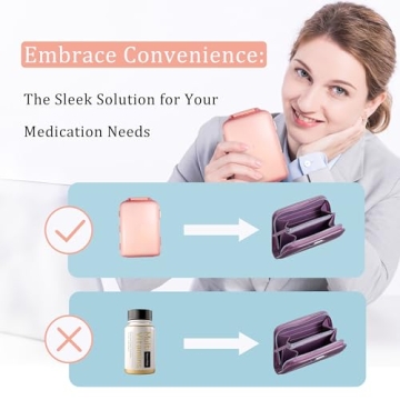 Travel-Friendly Pill Organizer with Labels and Stickers