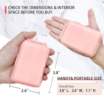 Travel-Friendly Pill Organizer with Labels and Stickers