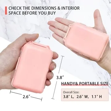 Travel-Friendly Pill Organizer with Labels and Stickers