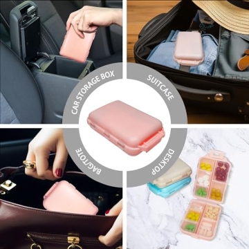 Travel-Friendly Pill Organizer with Labels and Stickers