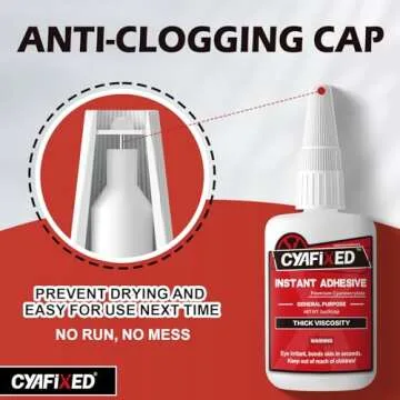 Super Glue Liquid - Instant Clear Thick Viscosity Adhesive