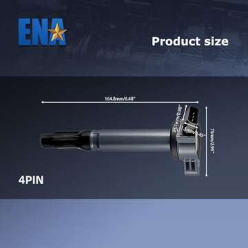ENA Ignition Coil Pack Compatible with Lexus Toyota ES350 GS300 GS350 IS250 IS350 LS460 LX570 RC300 ...