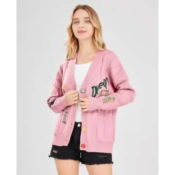 Embrace Style with Women's Cable Knit Cardigan Comfort