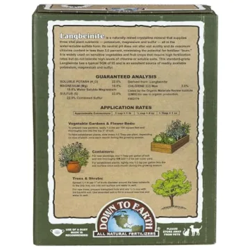 Down to Earth Organic Langbeinite Fertilizer Mix 0-0-22