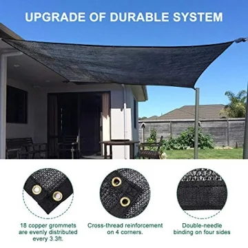 Kesfitt Garden 40% Shade Cloth 10x20FT for Outdoor Use