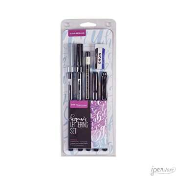 Tombow 56190 Beginner Lettering Set. Includes Essential Tools to Start Hand Lettering